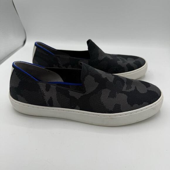 Rothy's Womens The Original Slip On Sneaker Grey Camo Camouflage Sneakers Size 9 - Picture 3 of 8
